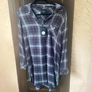 Plaid shirt dress